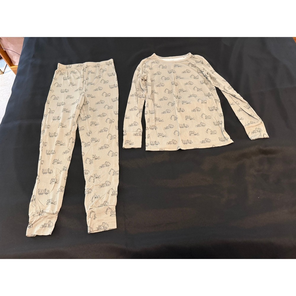 Little Snuggles Bamboo Viscose Construction Truck Pajama Set Kids 10/12 LS277